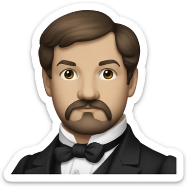 Claude Debussy upper body sticker