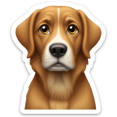 Uncertain dog sticker
