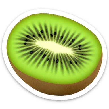 3D kiwi fruit  sticker