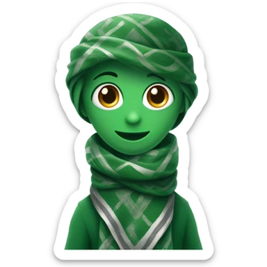 cute Slytherin snake with scarf hogwarts sticker
