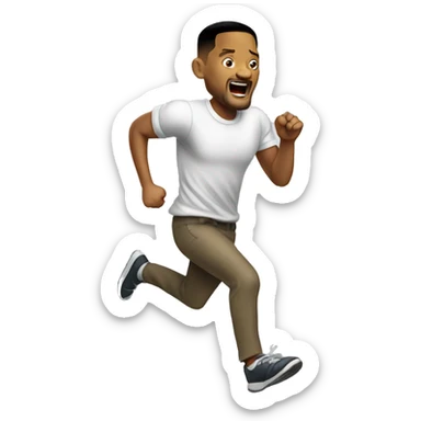 will smith running sticker