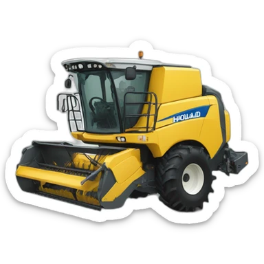 agricultural harvester driver new holland sticker
