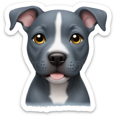 English blue staffy puppy sticker
