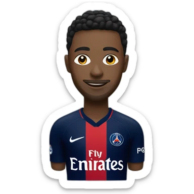 paris saint germain player sticker