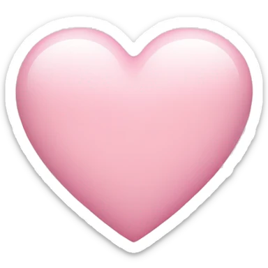 Light pink heart sticker