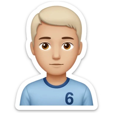 emoji de el famoso meme "six seven(6,7)" sticker