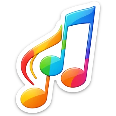 Music emoji sticker