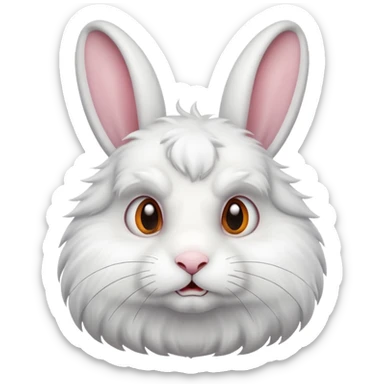 Rabit mogging sticker