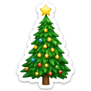 Christmas tree sticker