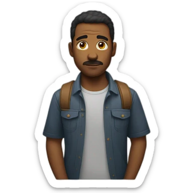 Uncertain emoji sticker