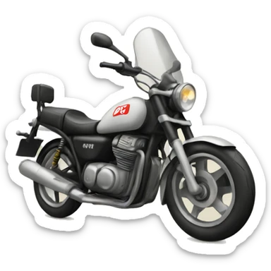 a motorbike belonging to SH company sticker