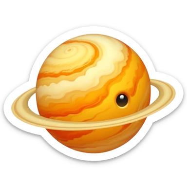 realistic venus planet emoji sticker