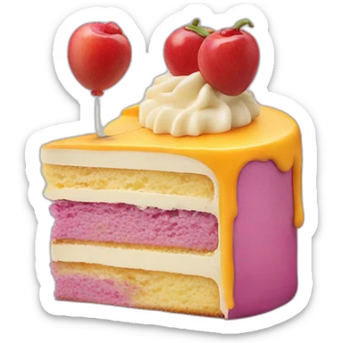 Cake cheese worl sticker