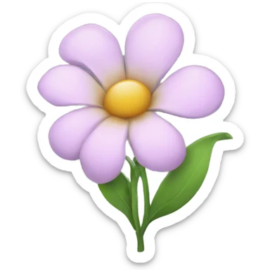 Pretty flower sticker