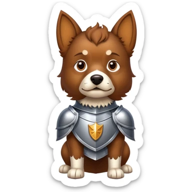Hund ritter  sticker