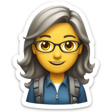 young smiling software tester female sticker