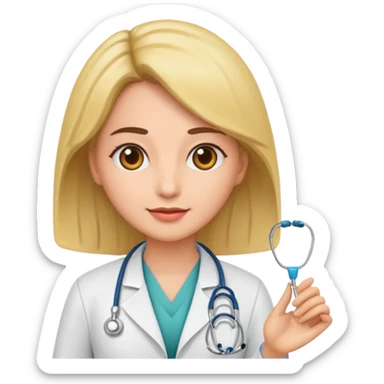 doctor woman sticker