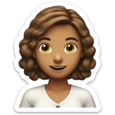 a brown hair girl playing with an nintendo switch sticker