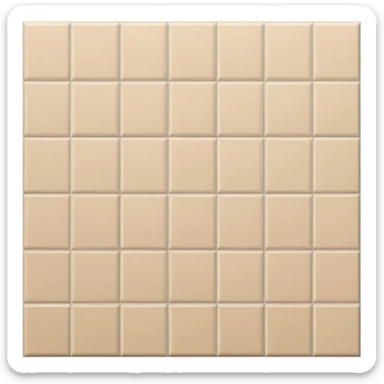 Beige Tiled wall with white grout sticker