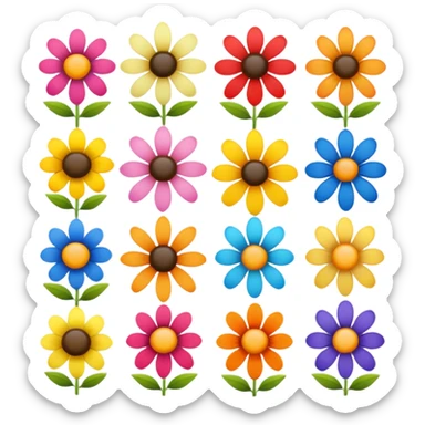 items for flower sticker