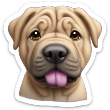 sharpei lilac sticker