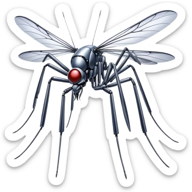 Mosquito robot style hajime sorayama sticker