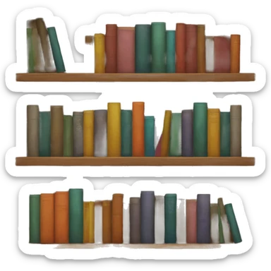 a bookshelf sticker
