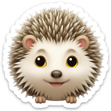 Cute hedgehog sticker