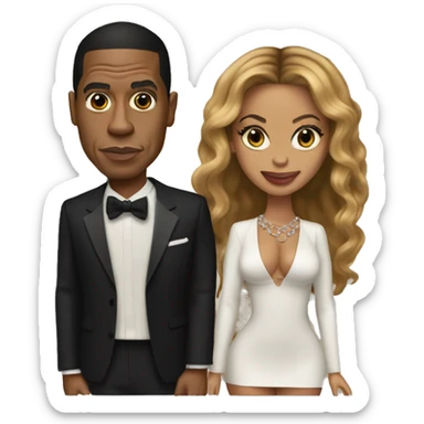 beyoncé and jay z sticker