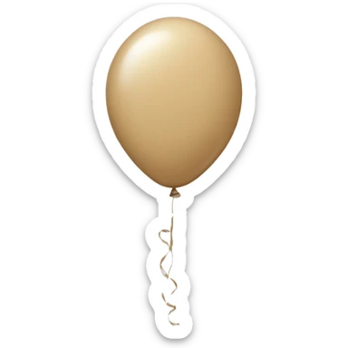Beige balloons  sticker