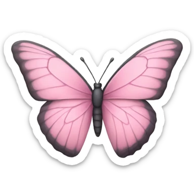 Pastel pink butterfly  sticker
