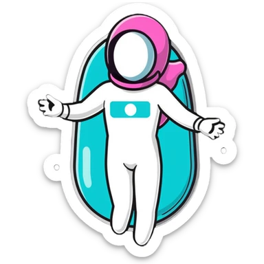 Silver capsule levitating among bright shining particles, with a translucent shield floating over an ethereal immune defense figure and a radiant thyroid gland in the background sticker