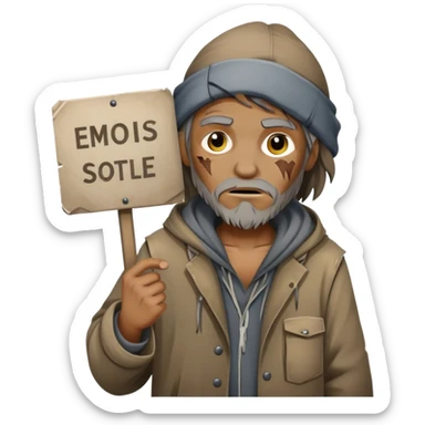 Make him homeless  sticker