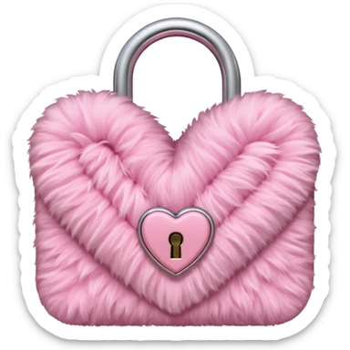 pink diary, girly, fluffy, light pink  sticker