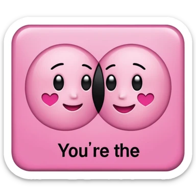 Cartel en rosa que diga “Estás muy cariñosito, ¿se desconectó la otra?  sticker