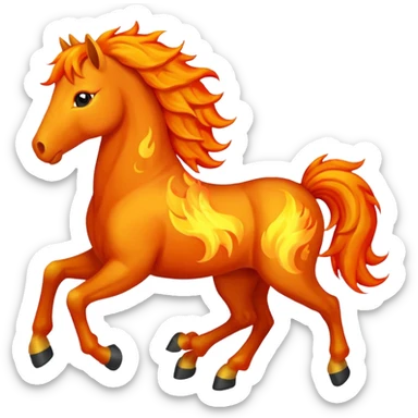 fire horse sticker