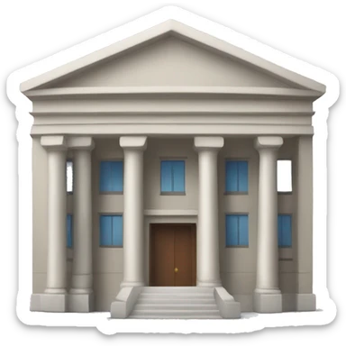 library building sticker