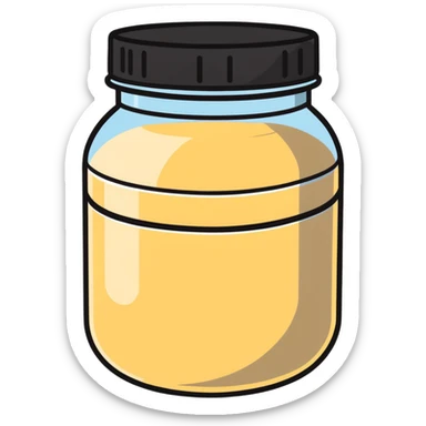 whey protein jar sticker