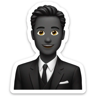 Armani black sticker