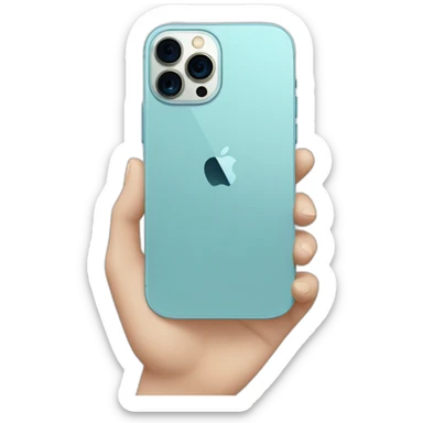 iPhone 13 Pro in light blue colour sticker