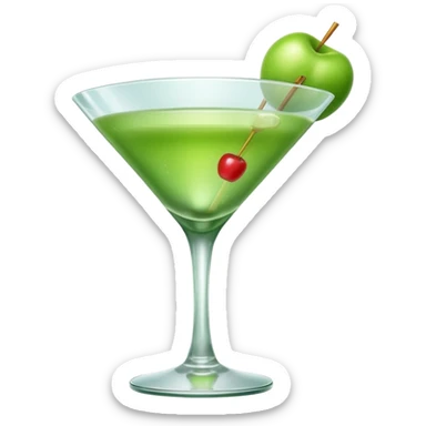 apple martini sticker