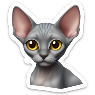 sphinx cat in a box sticker