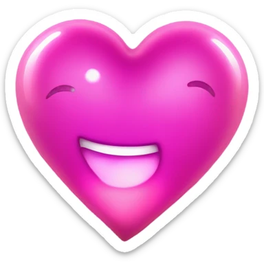 Flashing heart sticker
