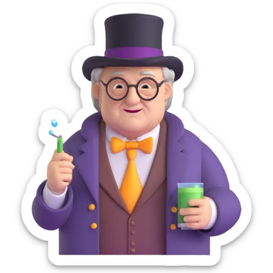 Professor Slughorn from Harry Potter sticker