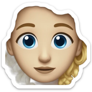 Sunshine blue eyes sticker