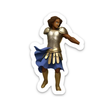 Archangel Michael fighting the demons sticker