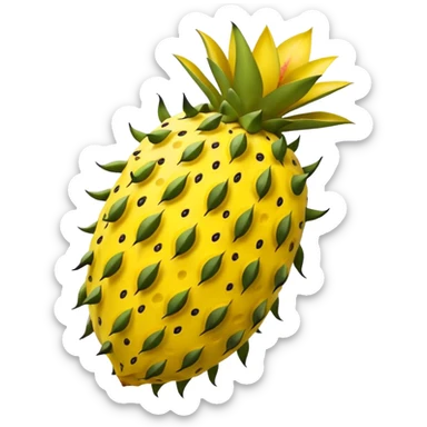 pitahaya  yellow fruit sticker