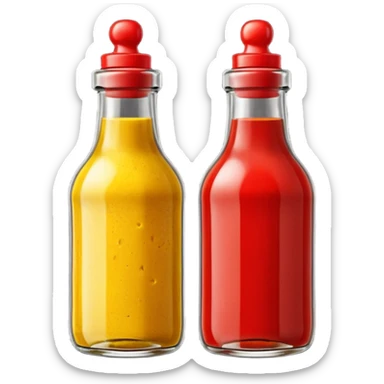 Mustard and kepucth together sticker