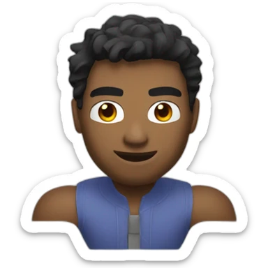 Man face roblox sticker