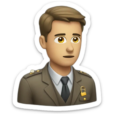 depressed recruiter sticker